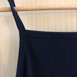 Ribbed high neck dress